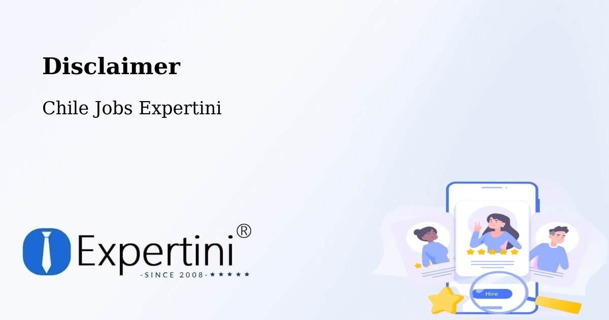 Disclaimer – Peumo - Chile Jobs Expertini